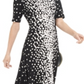 Alfani Women's Mock Neck Tie Back Dress Black Size Petite S