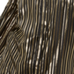 Alfani Women's Metallic Stripe Blouse Black Size Medium