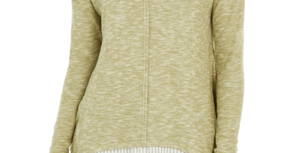 Style & Co Women's Layered Look Tunic Green Size X-Large