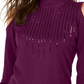 Thalia Sodi Women's Cold Shoulder Sweater Purple Size Large