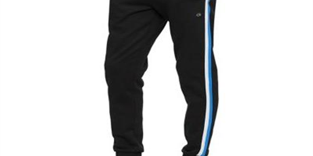 Calvin Klein Men's Stripe Track Pants Black Size Large