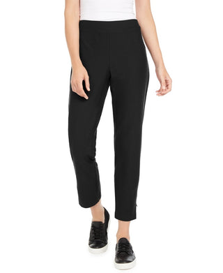 Eileen Fisher Women's Slim Zip Ankle Knit Pants Black Size Medium