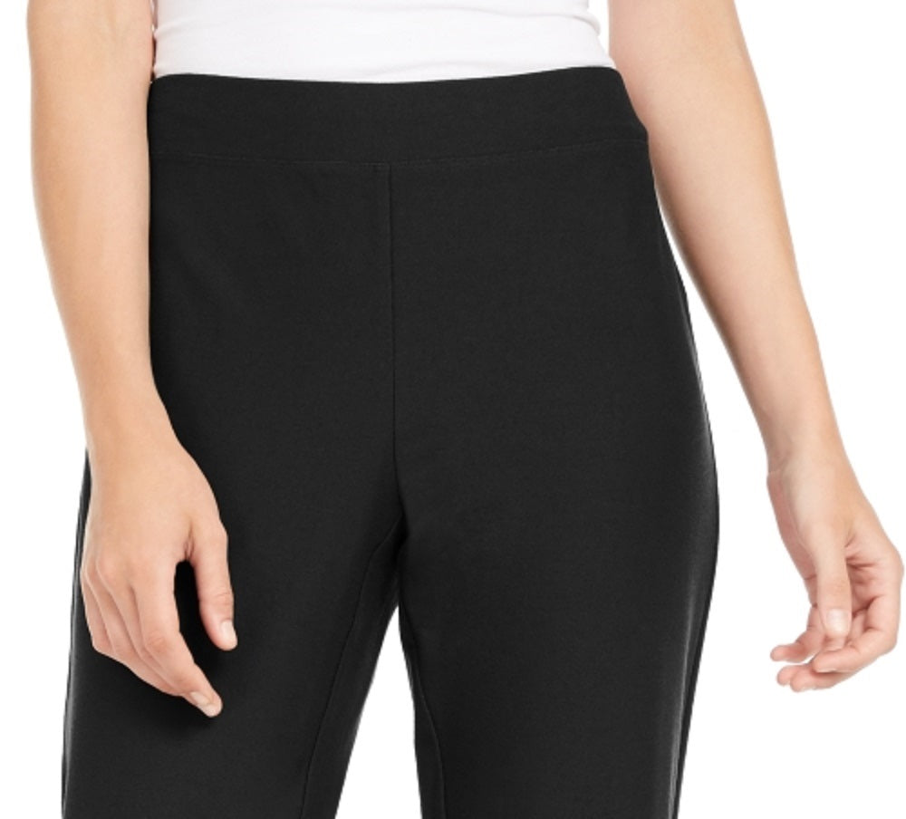 Eileen Fisher Women's Slim Zip Ankle Knit Pants Black Size Medium