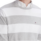 Tommy Hilfiger Men's Signature Rugby Striped Sweater Silver Size Large