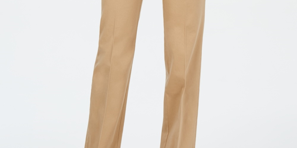 Charter Club Women's Tummy Control Trouser Beige Size 14