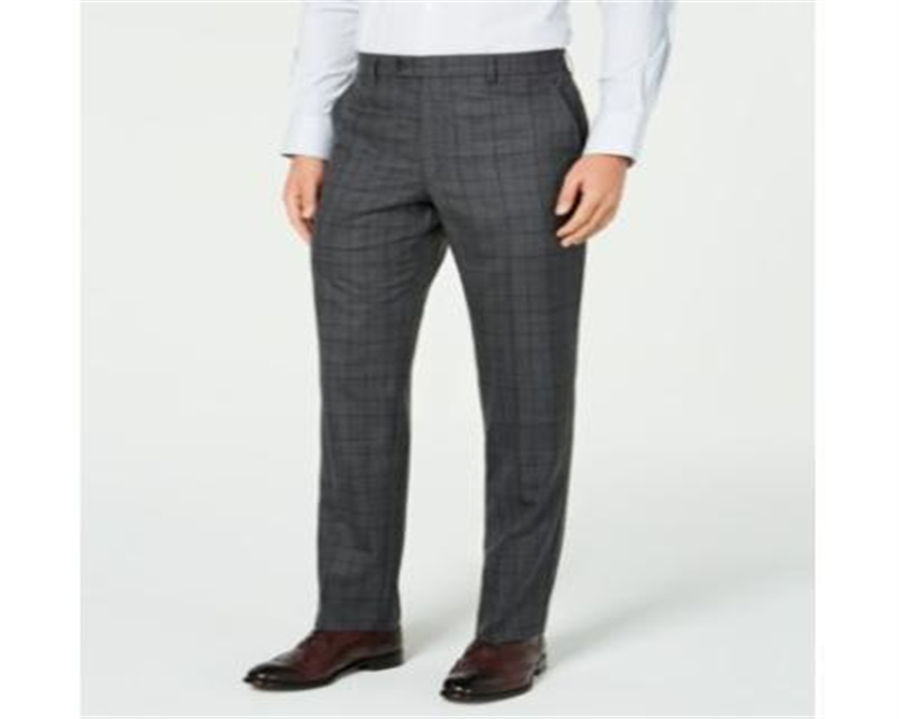 Ralph Lauren Men's Classic Fit UltraFlex Stretch Check Suit Separate Pants Gray Size 44X32