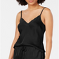 INC International Concepts Women's Scalloped Neck Camisole Pajama Top Tan Size S