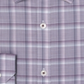 Ryan Seacrest Distinction Men's Cotton Plaid Button Down Shirt Purple Size 15.5X32-33