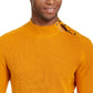INC International Concepts Men's Ribbed Button Neck Sweater Yellow Size XXX-Large