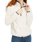 No Boundaries Juniors' Quarter-Zip Sherpa Pullover Sweater Brown Size Small