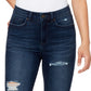 William Rast Women's Distressed High-Rise Skinny Jeans Dark Blue Size 24