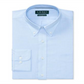 Ralph Lauren Men's Classic Regular Fit Non Iron Stretch Pinpoint Dress Shirt Blue Size Large