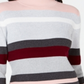 Karen Scott Women's Cotton Striped Ribbed Sweater Grey Multi Size Petite XL