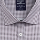 SOCIETY of THREADS Men's Check Collared Slim Fit Dress Shirt Black Size XL17.5x34-35