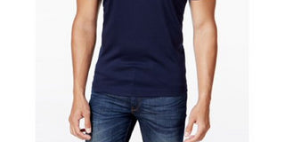 Alfani Men's Navy Short Sleeve Classic Fit T-Shirt Navy Size Small