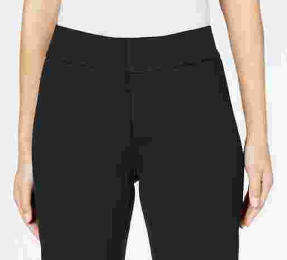 Charter Club Women's Cropped Wide-Leg Pants Black Size 10