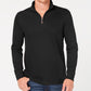 Club Room Men's Quarter Zip French Rib Pullover Sweater Black Size XL