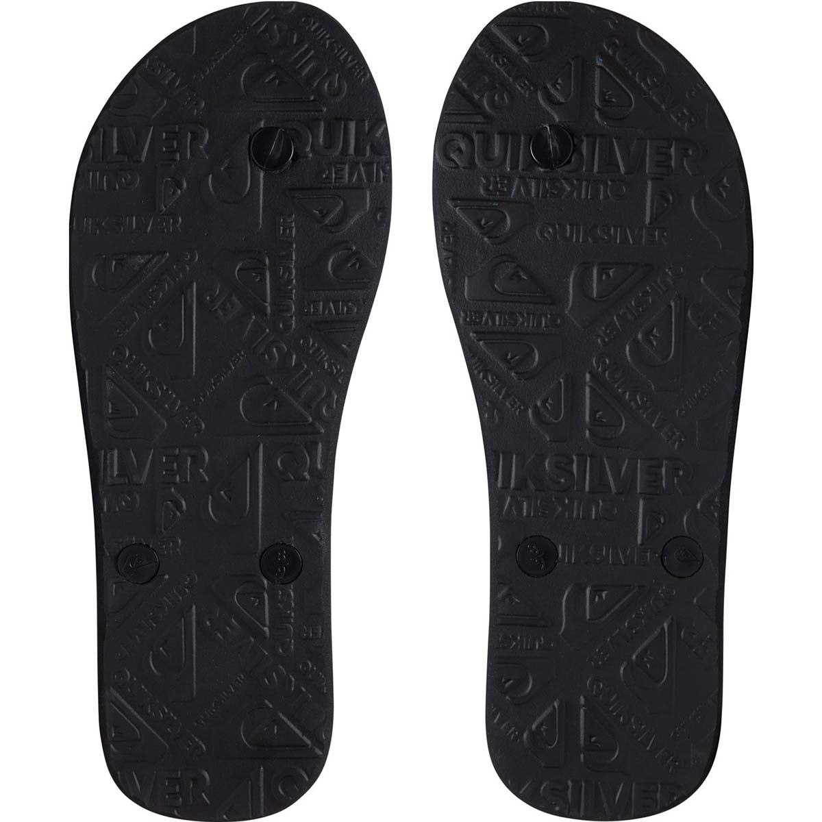 Quiksilver Men's Molokai Wordmark Flip Flops Black Size -11