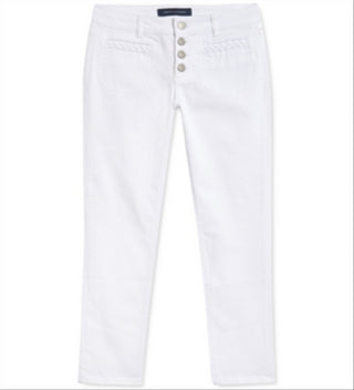 Tommy Hilfiger Big Girl's Button Fly Jeans White Size 10