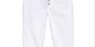 Tommy Hilfiger Big Girl's Button Fly Jeans White Size 10