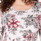Karen Scott Women's Printed Scoop Neck Top Pink Floral Size Petite XL