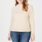 Karen Scott Women's Mock Neck Sweater Brown Size Petite Medium