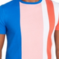 Club Room Men's Colorblocked Stripe T-Shirt Pink Sky Size S