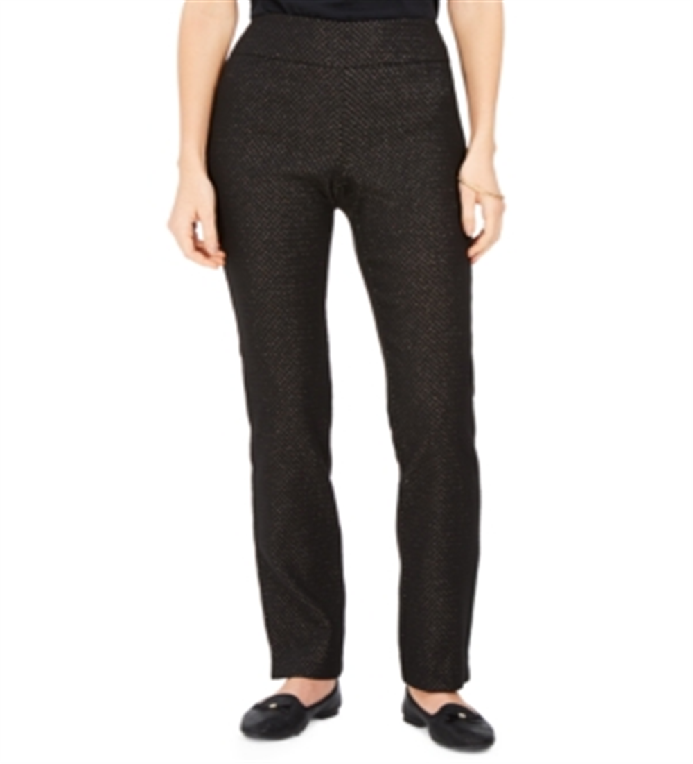 Charter Club Women's Pull on Ponte Knit Pants Black Size 2 Petite
