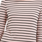 Charter Club Women's Ribbed Striped Top Pink Size Petite L