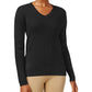 Karen Scott Women's Knit V Neck Pullover Sweater Black Size Petite Small