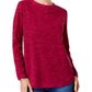 Karen Scott Women's Sport Fitness Activewear Sweatshirt Purple Size Petite Small