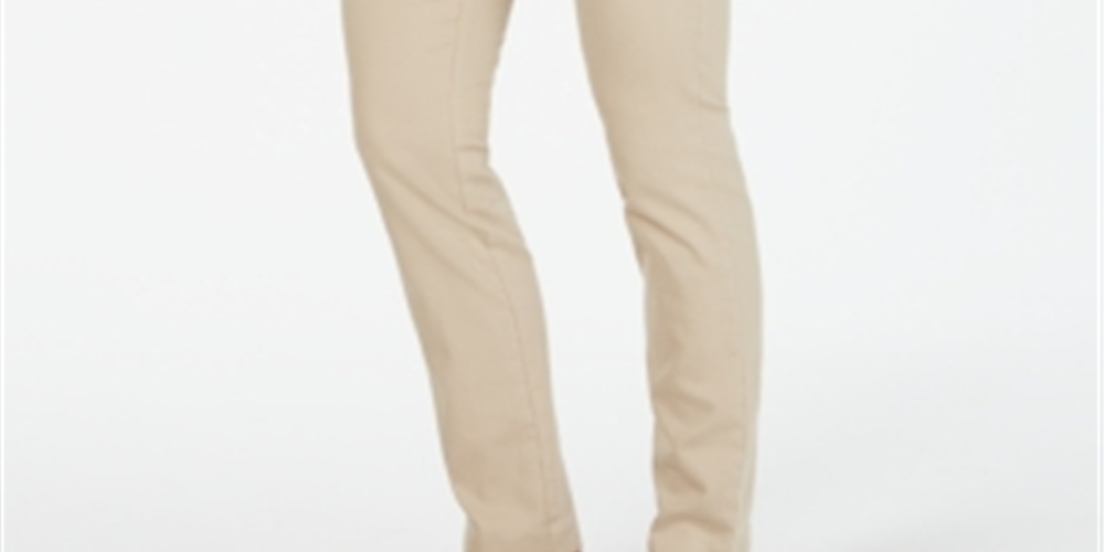 Charter Club Women's Chelsea Stretch Twill Pants Brown Size 18