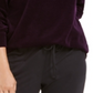 Karen Scott Women's Velour Sweatshirt Purple Size Petite Small