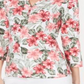 Karen Scott Women's Floral Print 3/4 Sleeve Top Orange Size Small