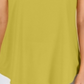 JM Collection Women's Scoop Neck Top Yellow Size L