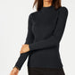 Karen Scott Women's Ribbed Long Sleeve Turtle Neck Sweater Black Size Petite X-Large
