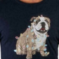 Club Room Men's Christmas Bulldog Graphic Holiday T-Shirt Blue Size X-Large
