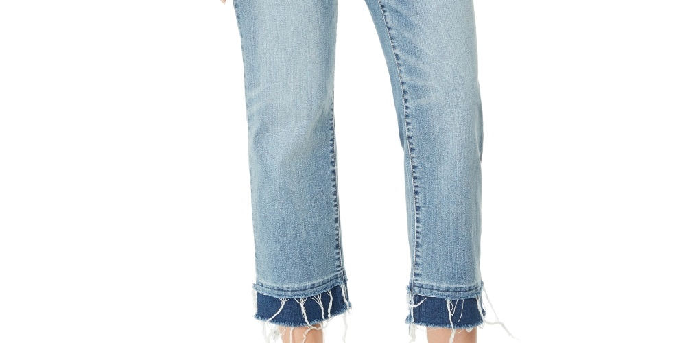 INC International Concepts Women's Curvy Double Hem Ankle Jeans Blue Size 2