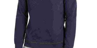 Alfani Men's Classic Fit Tipped Sweatshirt Blue Size Large