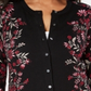 Karen Scott Women's Tapestry Print Cardigan Purple Floral Size Petite S