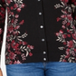 Karen Scott Women's Tapestry Print Cardigan Purple Floral Size Petite S