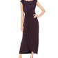 Connected Women's Soutache Faux Wrap Gown Purple Size 8P