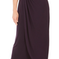 Connected Women's Soutache Faux Wrap Gown Purple Size 8P