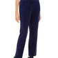 Karen Scott Women's Straight Leg Pants Blue Size Petite Small