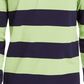 Club Room Men's Two Tone Striped Long Sleeve Rugby Shirt Green Size Small