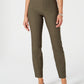Charter Club Women's Chelsea Petite Tummy Control Ankle Pants Green Size 8P