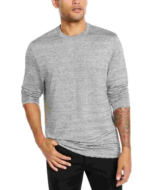 Alfani Men's Crinkle Textured T Shirt Gray Size Small