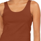 Style & Co Women's Cotton Tank Top Brown Size S