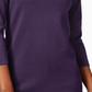 Karen Scott Women's Cotton Boat Neck Top Purple Size X-Small