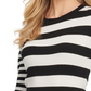 DKNY Women's Striped Sweater Gray Size Small